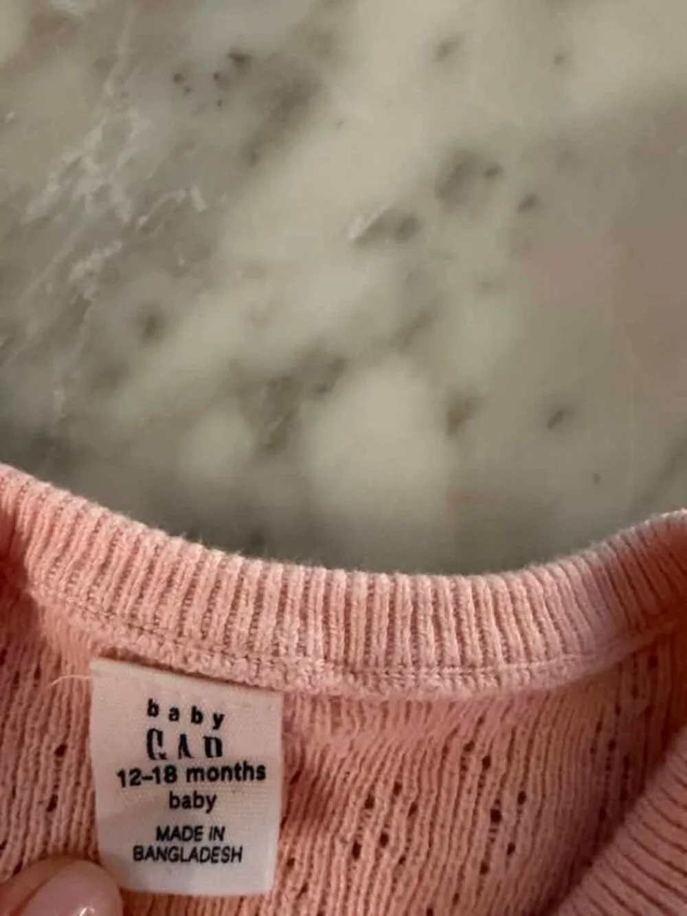 Gap Light Pink Matching Cardigan and Cami Set 12-18 months